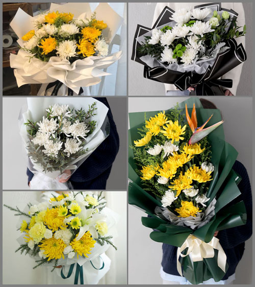广东肇庆市端州区黄岗街道河旁村白事花束代送